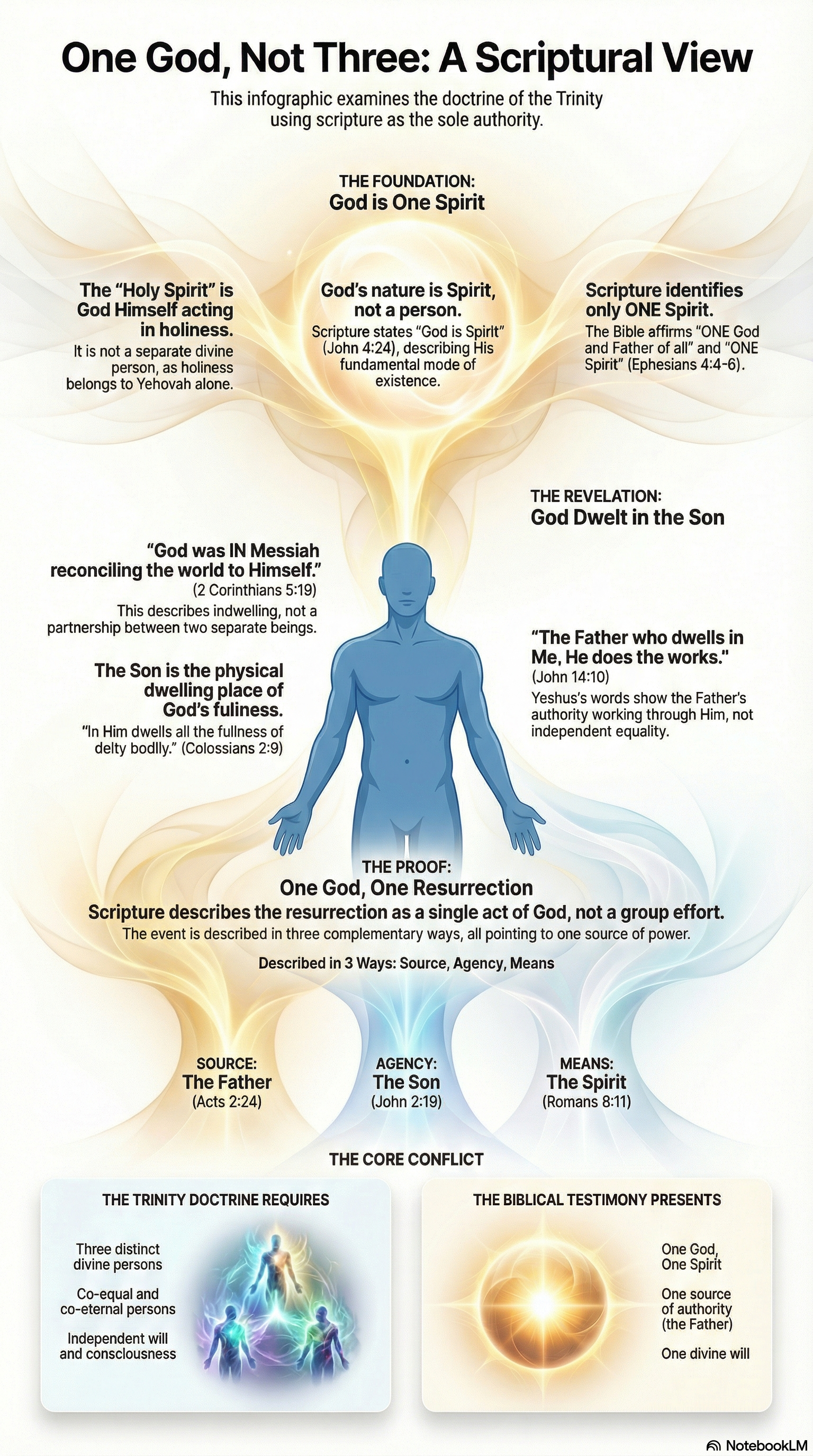 One God Against the Trinity Infographic